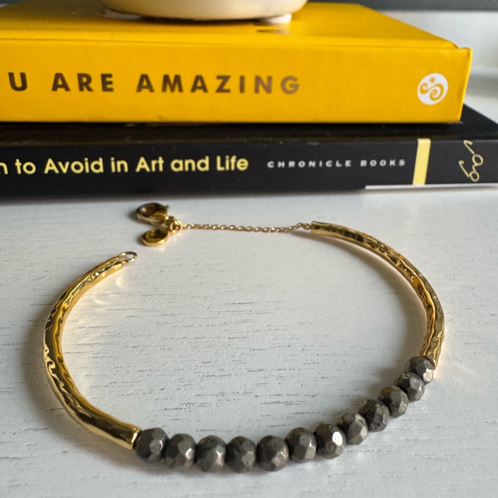 Gorjana Gold Pyrite Power Gemstone Bracelet